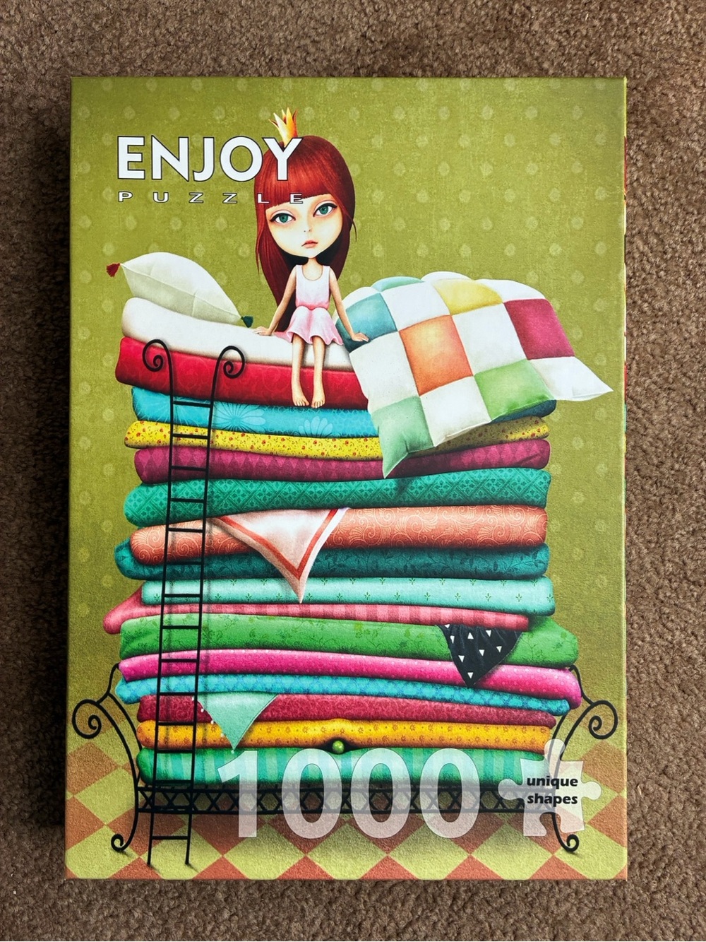 ENJOY Puzzle - Princess and the Pea 1000 Piece (Green)